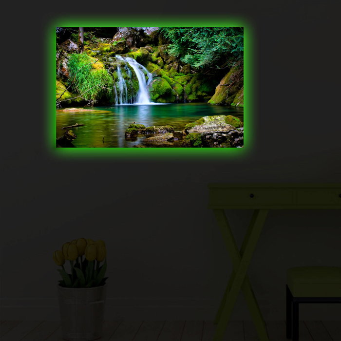 Wallity Lienzo Decorativo Iluminado con LEDs 45 x 70 cm Multicolor Wallity Lienzo Decorativo Iluminado con LEDs 45 x 70 cm Multicolor